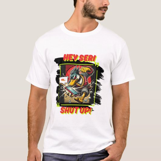 Duck versus Seri op de iPhone T-shirt (Voorkant)