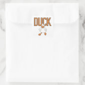 Duck Vierkante Sticker (Tas)