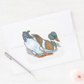 Duck Vierkante Sticker (Envelop)