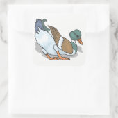 Duck Vierkante Sticker (Tas)
