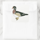 Duck Vierkante Sticker (Tas)