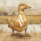 Duck Vijver Schilderen Rustieke Landhuis Poster