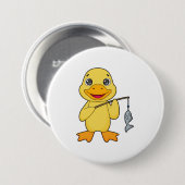 Duck Vist Fisher Finshing rod Ronde Button 7,6 Cm (Voorkant /achterkant)