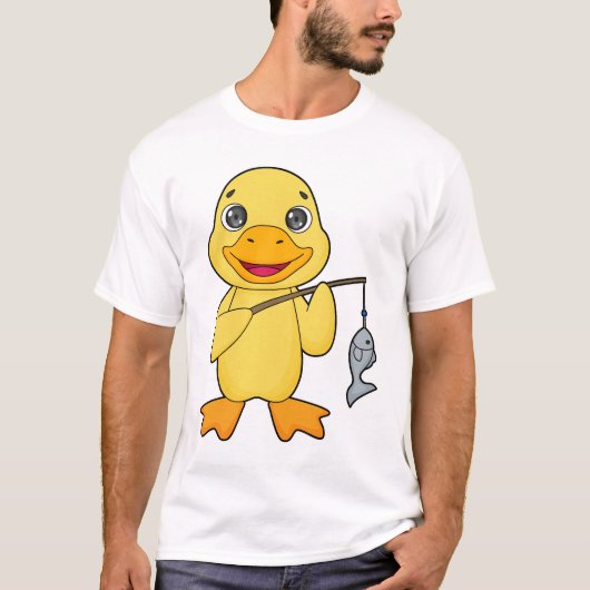 Duck Vist Fisher Finshing rod T-shirt (Voorkant)