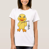 Duck Vist Fisher Finshing rod T-shirt (Voorkant)