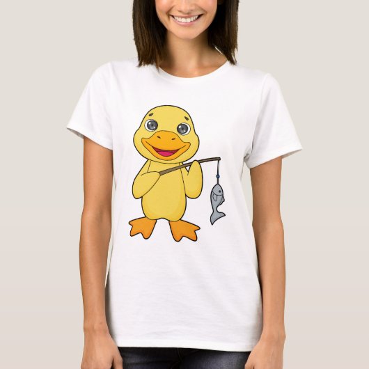 Duck Vist Fisher Finshing rod T-shirt (Voorkant)