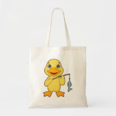 Duck Vist Fisher Finshing rod Tote Bag (Voorkant)