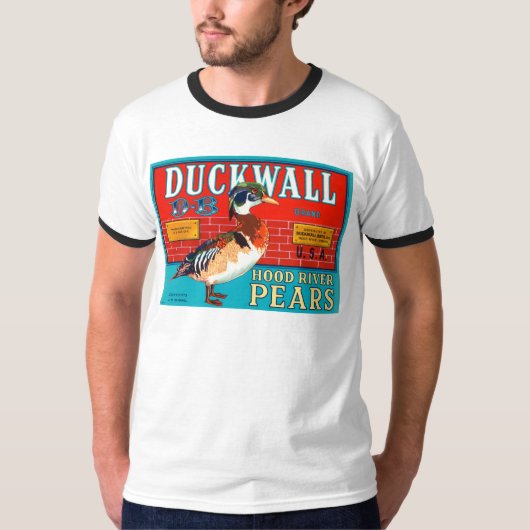 Duck Wall Hood River Pears  reclame T-shirt (Voorkant)