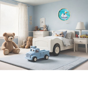 Duck Wandklok, 27,3 cm Vierkant Acryl