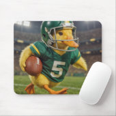Duck Wearing a Football Helmet #5 Jersey Muismat (Met muis)
