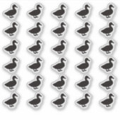 Duck Wedding Place Card Food Meal Menu Choice Sticker (Voorkant)