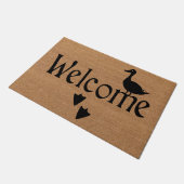 Duck Welcome Doormat, Funny Duck Lover Gift Deurmat (Schuin)
