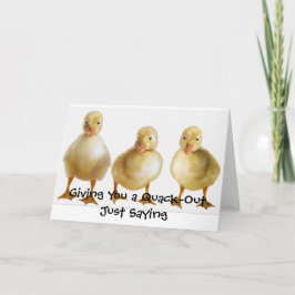 Duck Wenskaart Kaart