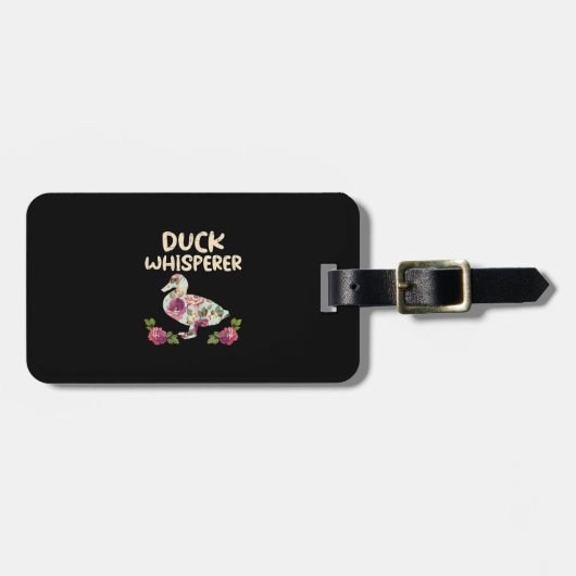 Duck Whisperer Flower Funny Farming Boerderij Bagagelabel (Voorkant horizontaal)
