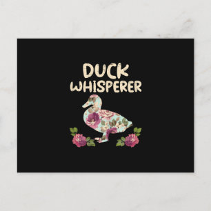 Duck Whisperer Flower Funny Farming Boerderij Briefkaart