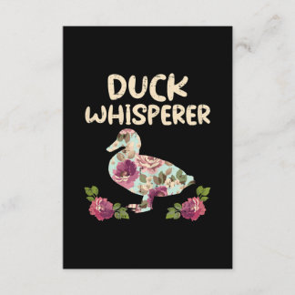 Duck Whisperer Flower Funny Farming Boerderij Informatiekaartje