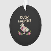 Duck Whisperer Flower Funny Farming Boerderij Ornament (voorkant)