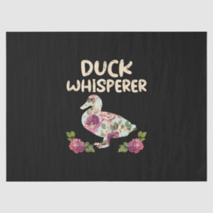 Duck Whisperer Flower Funny Farming Boerderij Tissuepapier