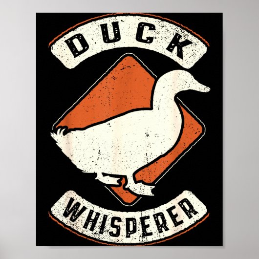 Duck Whisperer Vintage Clic Retro Animal Love  Poster (Voorkant)