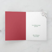 Duck White Duck Kerstmis Kaart (Binnen)