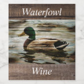 Duck Wijn Etiket (Enkel label)