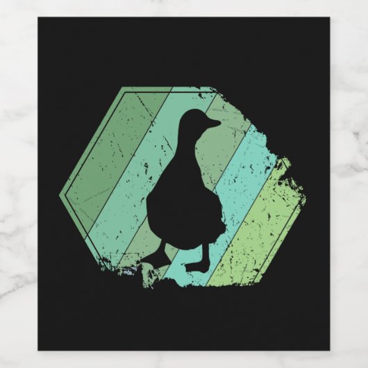 Duck Wijn Etiket (Enkel label)