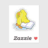 Duck with Book Sticker (Vel)