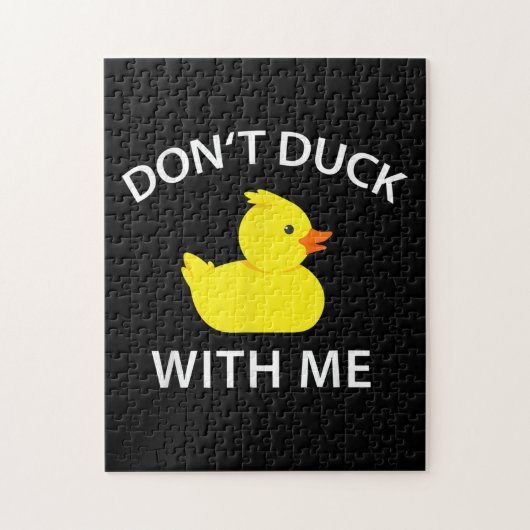 Duck With Me Funny Rubber Duck Legpuzzel (Verticaal)