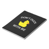 Duck With Me Funny Rubber Duck Notitieblok (Linkerzijde)