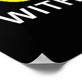 Duck With Me Funny Rubber Duck Poster (Hoek)