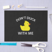 Duck With Me Funny Rubber Duck Tissuepapier (Craft)