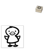 Duck Wood Art Stamp Rubberstempel (Gestempeld)