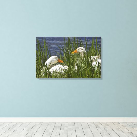 Duck Wrapped Canvas Afdruk (Insitu (Houten vloer))