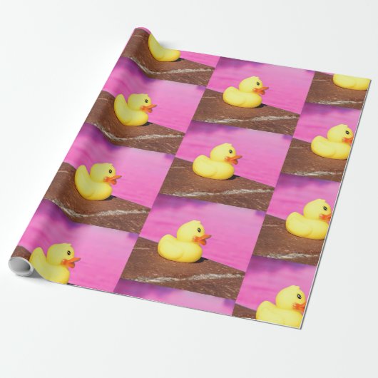 Duck Wrapping Paper Cadeaupapier (Uitgerold)