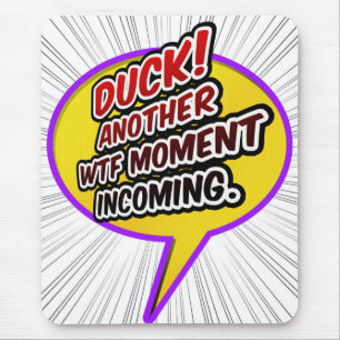Duck WTF Mousepad Muismat
