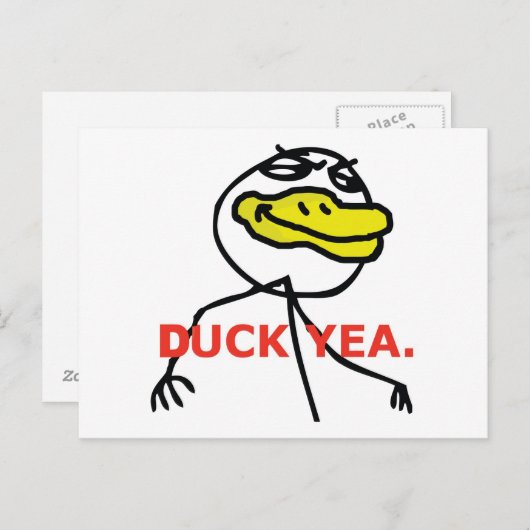 Duck Yea - Briefkaart (Voorkant / Achterkant)