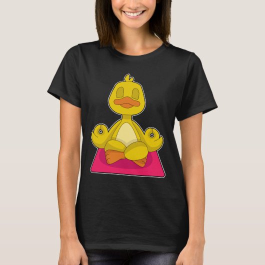 Duck Yoga Fitness Meditatie T-shirt (Voorkant)