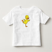 Duck Yoga Fitness on a Lega Kinder Shirts (Voorkant)