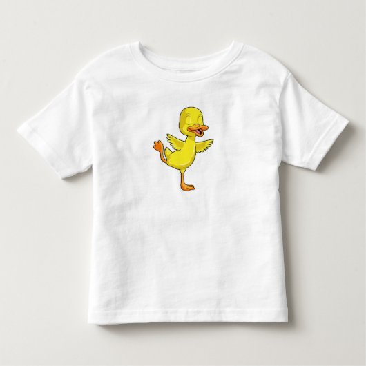 Duck Yoga Fitness on a Lega Kinder Shirts (Voorkant)