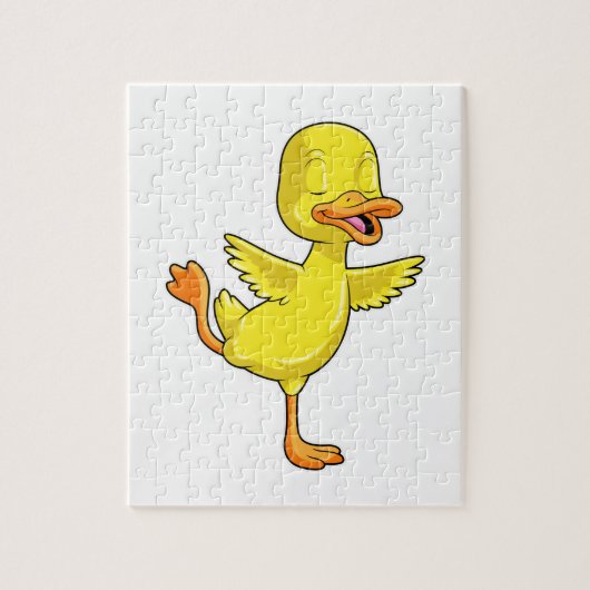 Duck Yoga Fitness on a Lega Legpuzzel (Verticaal)