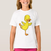 Duck Yoga Fitness on a Lega T-shirt (Voorkant)