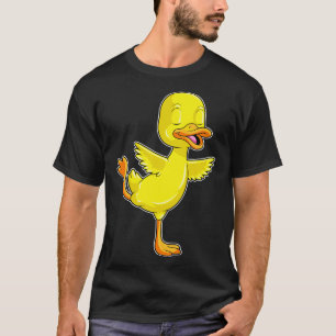 Duck Yoga Fitness on a Lega T-shirt