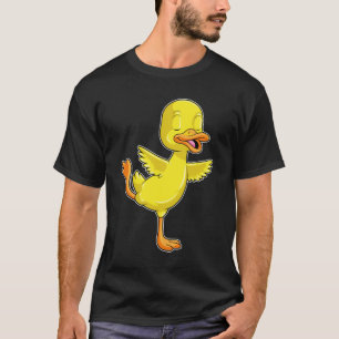 Duck Yoga Fitness on a Lega T-shirt