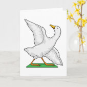 Duck Yoga Meditatie Fitnesstraining Kaart (Gele Bloem)