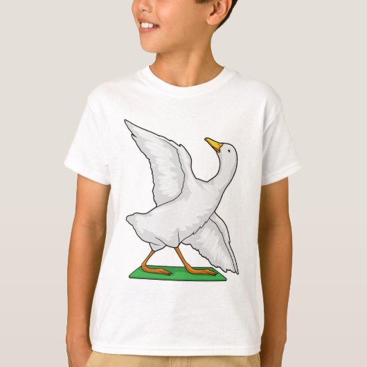 Duck Yoga Meditation Fitness T-shirt (Voorkant)