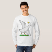 Duck Yoga Meditation Fitness T-shirt (Voorkant volledig)