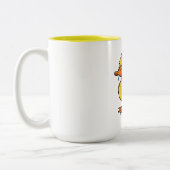 Duck You Duck Wordplay Tweekleurige Koffiemok (Links)