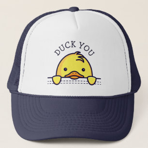 Duck You Pun Trucker Pet