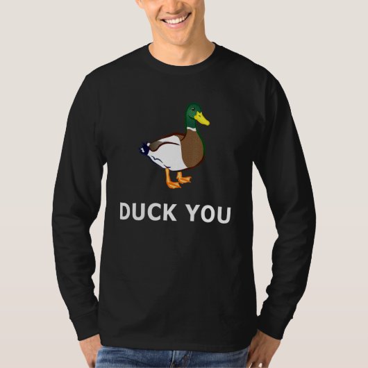 Duck You Spelling Mistaking AutoCorrection Rude Jo T-shirt (Voorkant)