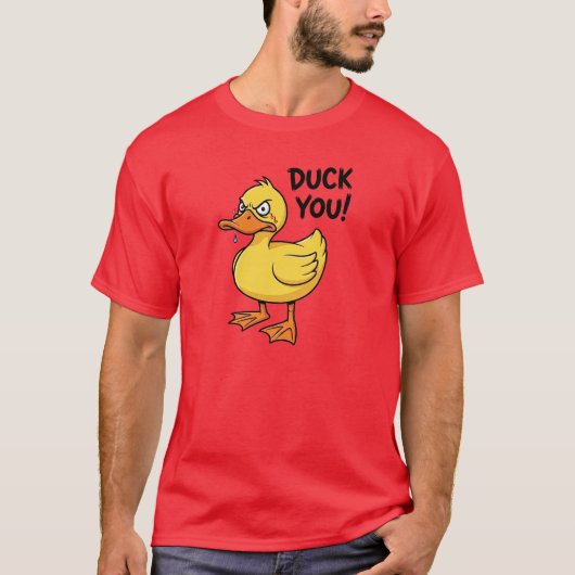 Duck You Woordspel T-shirt (Voorkant)
